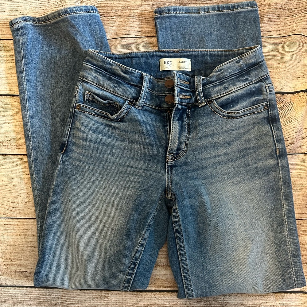 BKE Women's High Rise Light Blue Jeans